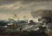 Thomas Birch Shipwreck painting